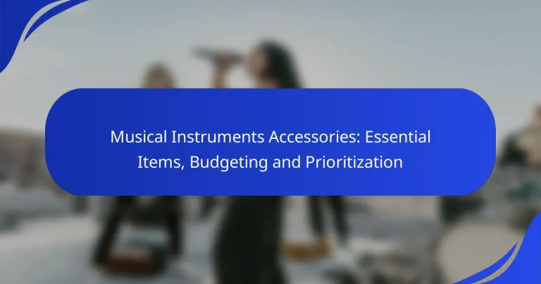 Musical Instruments Accessories: Essential Items, Budgeting and Prioritization